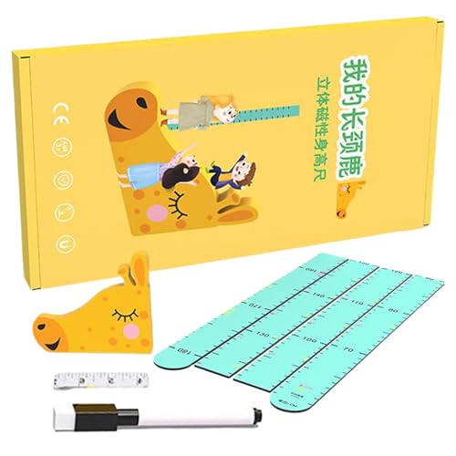 Kids Wall Height Chart, 70.8 Inch Height Measurement, Removable Magnetic Scale Ruler, PVC EVA Build, Easy-to-Install, Ideal for Boys, Girls, Playroom, Nursery, 70.86 Inches von Jvjggag