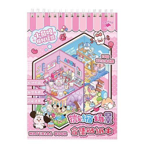Miniature Landscape Sticker Book, 3D Cartoon House Decals, Whimsical Scenery Scenes, Creative Stress Reliever, Imaginative Playtime Art, School Craft Activity, Dreamland Design Miniature Landscape Sticker Book, 3D Cartoon House Decals, Whimsical Scenery Scenes, Creative Stress Reliever, Imaginative Playtime Art, School Craft Activity, Dreamland Design von Jvjggag