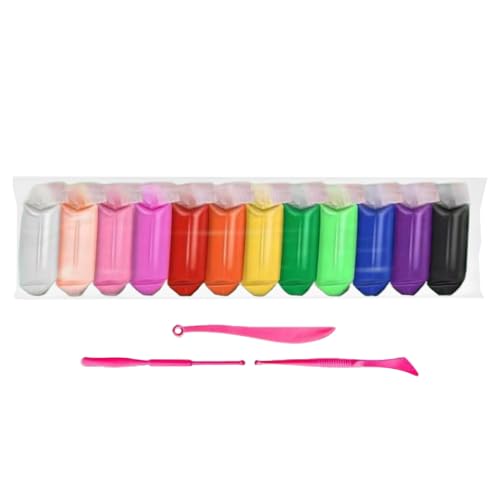 Modeling Clay Kit, Sculpting Clay, Non-Stick Safe Playdough, Soft Texture, Vibrant Color Selection, Ideal for Craft Activities, Kids, School, Classroom, Home, Assorted Colors von Jvjggag