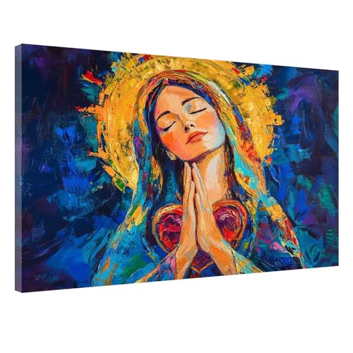 Religion Malen Nach Zahlen mit Rahmen, Malen Nach Zahlen Erwachsene Frau Muster, Paint by Numbers Adult Knitterfreie Leinwand Kit, Handgemalt Ölgemälde mit Pinseln und Acrylfarbe,90x120cm,Model-129 Religion Malen Nach Zahlen mit Rahmen, Malen Nach Zahlen Erwachsene Frau Muster, Paint by Numbers Adult Knitterfreie Leinwand Kit, Handgemalt Ölgemälde mit Pinseln und Acrylfarbe,90x120cm,Model-129 von Jvyaeen