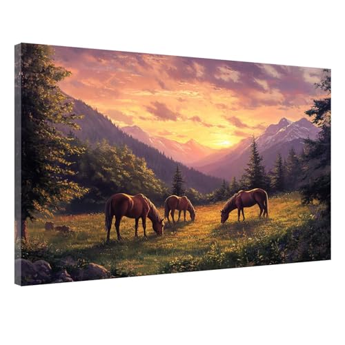 Tier Malen Nach Zahlen mit Rahmen, Malen Nach Zahlen Erwachsene Pferd Muster Design, Paint by Numbers Adult Knitterfreie Leinwand Kit, Handgemalt Ölgemälde mit Pinseln und Acrylfarbe,60x90cm,Model-141 Tier Malen Nach Zahlen mit Rahmen, Malen Nach Zahlen Erwachsene Pferd Muster Design, Paint by Numbers Adult Knitterfreie Leinwand Kit, Handgemalt Ölgemälde mit Pinseln und Acrylfarbe,60x90cm,Model-141 von Jvyaeen