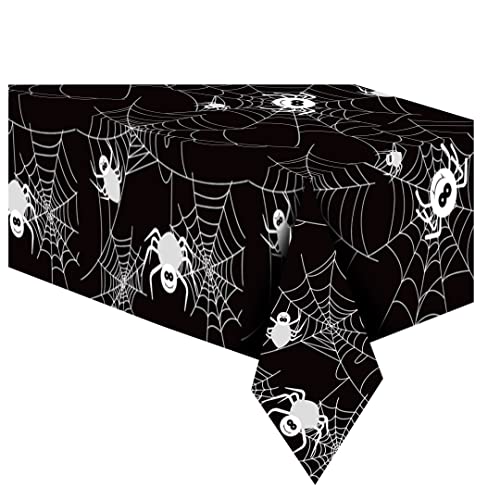 Jwssor Halloween-Tischdecke, 274 x 130 cm, wasserdichte Spinnen-Tischdecke für Halloween-Party-Dekoration Jwssor Halloween-Tischdecke, 274 x 130 cm, wasserdichte Spinnen-Tischdecke für Halloween-Party-Dekoration von Jwssor