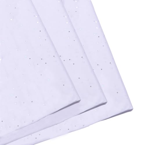 Weißes Glitzerpapier, 20 Stück, 50 x 35 m, glitzerndes Silber, Geschenkpapier für Geschenkkörbe Weißes Glitzerpapier, 20 Stück, 50 x 35 m, glitzerndes Silber, Geschenkpapier für Geschenkkörbe von Jwssor