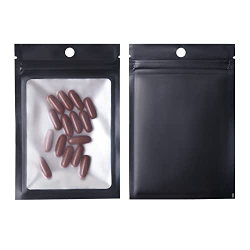 100 Stück kleine Plastiktüten, Schmuckbeutel, durchsichtige Mini-Druckverschlussbeutel aus Kunststoff, lebensmittelecht, wiederverschließbare Beutel für kleine Unternehmen, (10x15CM) von Jwthee