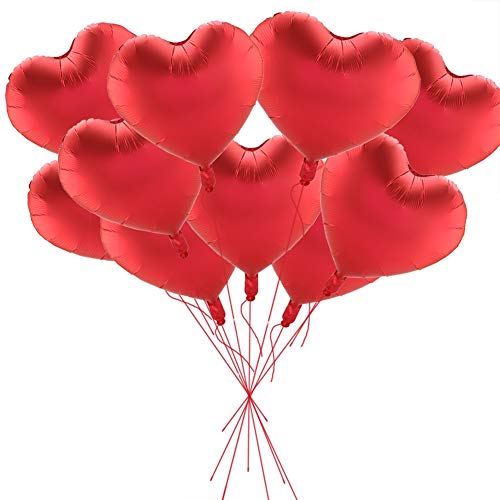 10pcs Herzballons, 18 Zoll herzförmige Luftballons für Valentines, Verlobung, Geburtstag, Babyparty, Hochzeitsdekorationen, Jubiläum, Partydekoration 10pcs Herzballons, 18 Zoll herzförmige Luftballons für Valentines, Verlobung, Geburtstag, Babyparty, Hochzeitsdekorationen, Jubiläum, Partydekoration von Jwthee