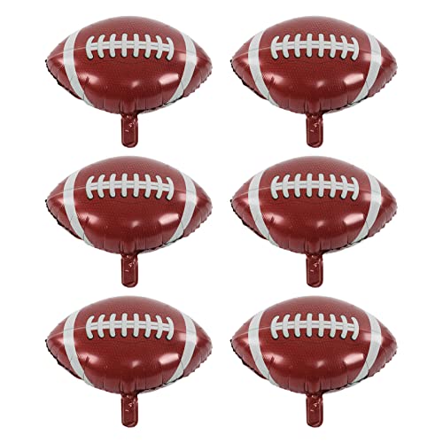 12 PCs Riesenballballons, große Aluminiumfolienballons, Folie Mylar Rugby Ballballons für Heckklappenspieltag, Sportveranstaltung, Unisex von Jwthee