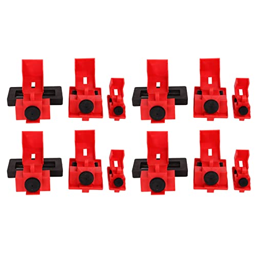 12 Pack Circuit Breaker Lockout, Nylon Lockout -Tagout -Kit Einer Polen -Brecher -Klemme auf Lock -Out -Gerät, 3 Größe (klein, mittel, groß) von Jwthee