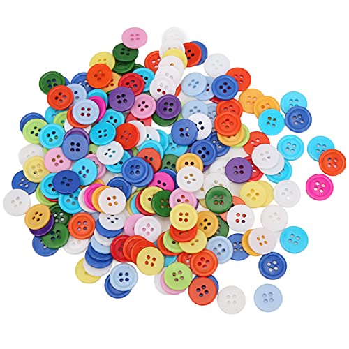 200 Stcs gemischte Farbknöpfe, 4 Loch runde Bastelknöpfe zum Nähen von DIY Bastelhandbuch, 15 -mm -Pulloverhemdschnalle zum Nähen von Kleidung 200 Stcs gemischte Farbknöpfe, 4 Loch runde Bastelknöpfe zum Nähen von DIY Bastelhandbuch, 15 -mm -Pulloverhemdschnalle zum Nähen von Kleidung von Jwthee