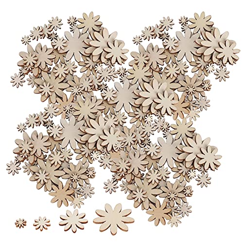 250PCS Wooden Flower Embellishments, Unfinished Wooden Flower Cutouts Wooden Flower Discs Blank Flower Shape Wood Ornaments Wooden Slices for DIY Projects 250PCS Wooden Flower Embellishments, Unfinished Wooden Flower Cutouts Wooden Flower Discs Blank Flower Shape Wood Ornaments Wooden Slices for DIY Projects von Jwthee