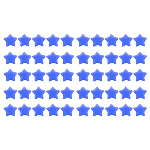 50pcs Star Perlen, Bastelperlen mit Löchern süße Acrylstern Lose Beadss Spacer für Bastelschmuck, die Armband Halskette Accessoires machen (Royal Blue) von Jwthee