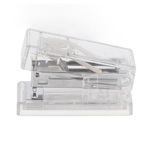 Acrylhefter, transparente Form Desktop -Stapler -Bemühungen Sparen mit 1000 Stück Grundnahrungsmittel für Bürozubehör für Büroschule von Jwthee