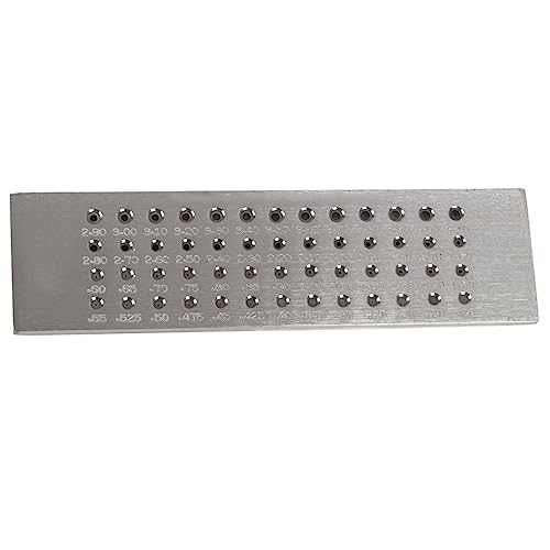 Drahtentzüfungsplatte, Carbide Stahlschmuck herstellen Werkzeuge tragbare runde Löcher Drahtschild für Schmuckherstellung (Circle 0.26-4.1) von Jwthee