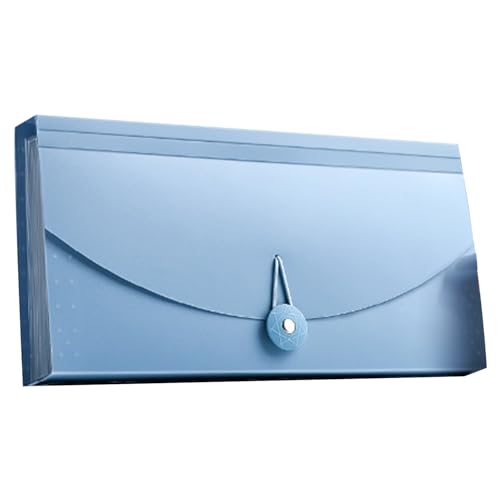 Erweiterungsdateiordner, 13 Taschenkunden -Datei Organizer Kleiner Dokumente Brieftasche für Karten, Gutscheine, Mehrwertsteuer -Rechnungsbelege (Blau) von Jwthee
