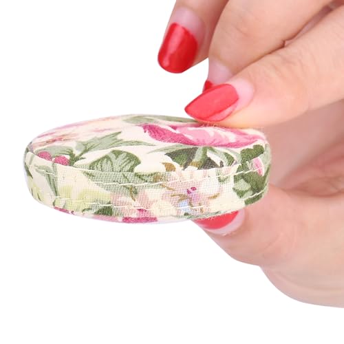Maßband, Körpermaßband, 60 Zoll, einziehbares Maßband, weiches Maßband zum Nähen, Maßband mit Halter (Garden Rose No. 2) von Jwthee