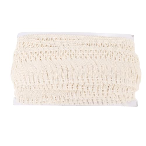 Nähen Quasten -Randverkleidung, 2 Rollen 10 -Yards Boho Fringe -Trimmband Wattestäbchen -Spitzenverkleidung zum Nähen, Kleidung, Lampenschatten, Vorhang, Kleid, Kunsthandwerk, Nähen Quasten -Randverkleidung, 2 Rollen 10 -Yards Boho Fringe -Trimmband Wattestäbchen -Spitzenverkleidung zum Nähen, Kleidung, Lampenschatten, Vorhang, Kleid, Kunsthandwerk, von Jwthee