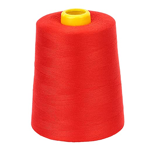Nähgarn, 8000 Yards pro Spulen Polyester-Nähgarne Allzweck vor gewundene Bobbins für Stickerei und Nähmaschine (112 Rot) von Jwthee