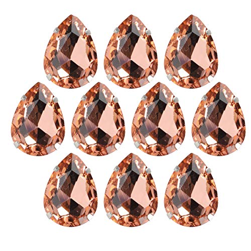 Strasssteine zum Aufnähen, flache Rückseite, glänzende Knöpfe, Basteln, Verzierungen, Edelsteine, zum Aufnähen oder Aufkleben von Edelsteinen (18 x 19 mm, wasserrosa, tropfenförmige Glaskrallenbohrer Strasssteine zum Aufnähen, flache Rückseite, glänzende Knöpfe, Basteln, Verzierungen, Edelsteine, zum Aufnähen oder Aufkleben von Edelsteinen (18 x 19 mm, wasserrosa, tropfenförmige Glaskrallenbohrer von Jwthee