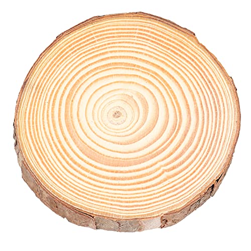 Unfertigte Holzscheiben, Holzringe für Handwerksrunde für DIY -Handwerkshochzeitdekorationen für Handwerksscheiben (3 Size 7~8cm) von Jwthee