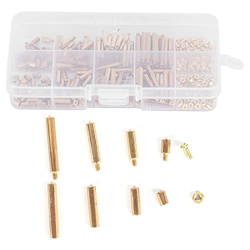 320pcs Messingstandard -Schraubmutter -Sortiment -Kit Langlebige, starke kompakte tragbare für verschiedene Branchen Kommunikations -Galvanization von Jxngery