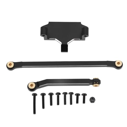 Aluminiumlegierung Servo Mount Lenkung Links Hochleistungs -Upgrade -Teile für Hobbyplus 1/18 4WD CP18P RC Car (Schwarz) von Jxngery