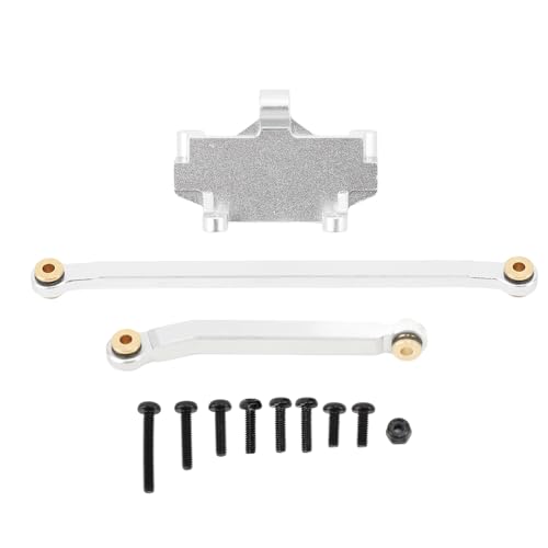 Aluminiumlegierung Servo Mount Lenkung Links Hochleistungs -Upgrade -Teile für Hobbyplus 1/18 4WD CP18P RC Car (Silber) von Jxngery