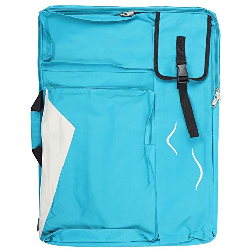 Kunst-Zeichentasche Wasserdichte Rucksack Sketch Board Aufbewahrung Multifunktions-Einkaufstasche für reisende Kunst-Enthusiasten (Hellblau) von Jxngery