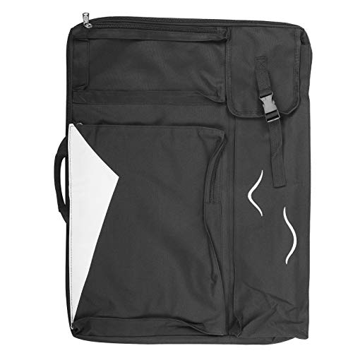 Kunst-Zeichentasche Wasserdichte Rucksack Sketch Board Aufbewahrung Multifunktions-Einkaufstasche für reisende Kunst-Enthusiasten (Schwarz) von Jxngery