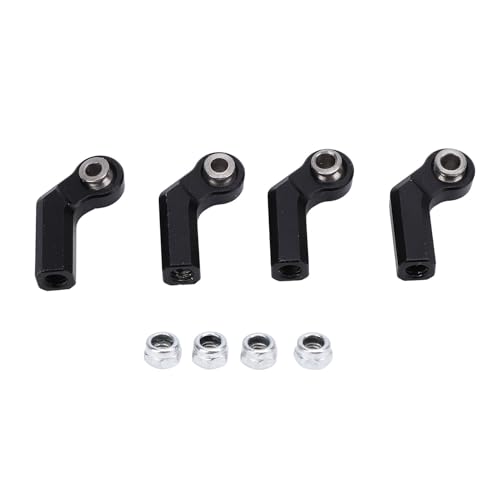 Metallkugelgelenk -Legierungsdurchmesser M4 Gewinde hohe Genauigkeit RC Car Bend Ball Gelenk 4pcs (Schwarz) von Jxngery