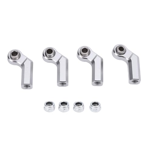 Metallkugelgelenk -Legierungsdurchmesser M4 Gewinde hohe Genauigkeit RC Car Bend Ball Gelenk 4pcs (Silber) von Jxngery