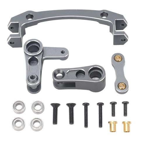 RC Lenkung Bellcrank Servo Sparer Aluminiumlegierung verbesserte Performance Lenkung Bell Kurbel für arrma 1/8 Mojave 4x4 4S BLX RC Car (Du färbte) von Jxngery