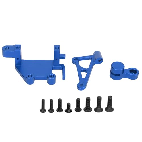 RC Servo -Halterung Arm Set Professionelles Lenkschalthalterung Arm Set Elektrisches Motorrad kompatible Hochfestigkeit (Blau) von Jxngery