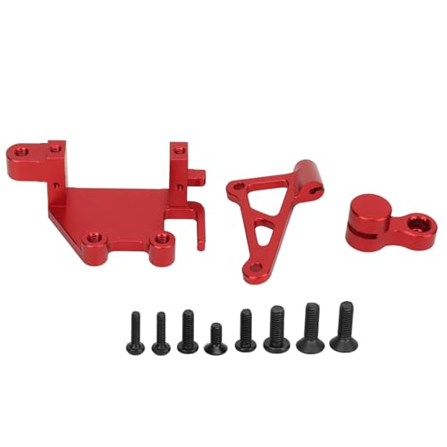 RC Servo -Halterung Arm Set Professionelles Lenkschalthalterung Arm Set Elektrisches Motorrad kompatible Hochfestigkeit (Rot) von Jxngery