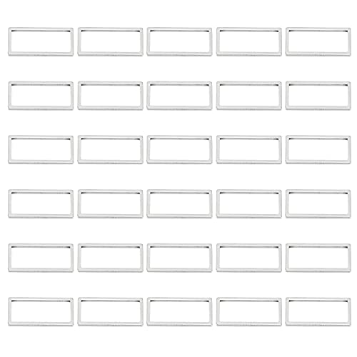 Rechteck Edelstahl Hohl rahmen Schmuck Herstellung 30pcs (Rechteck klein * 30) von Jxngery