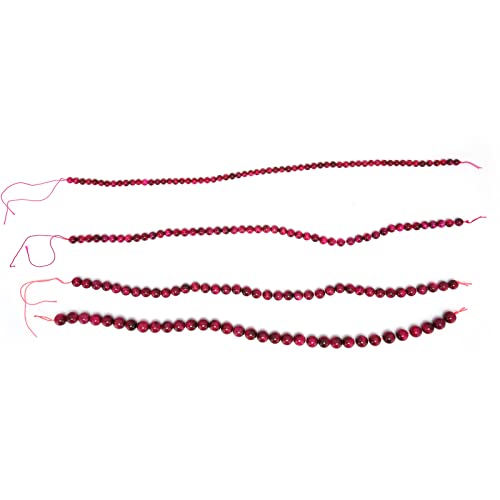 Steinperlen eleganter Schmuck DIY Perlen für Armband Halskette Kunsthandwerk (Rosenrot) von Jxngery