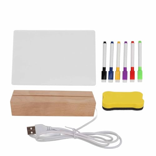 Trockener Löwebrett Acryl weiße Planungsscheibe wiederverwendbare LED -Beleuchtungsbasis DC 5V 220x150 mm von Jxngery