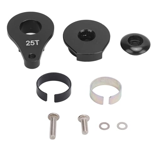 Verstellbarer Lenkarm Aluminiumlegierung Kletterwagen Lenkarm für RC -Autospielzeug 1/10 verbessert die Manövrierbarkeit (Schwarz) von Jxngery