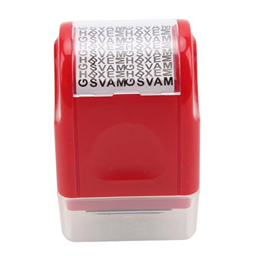 Vertraulicher Stempel Kleberolle Detachable Fenster ABS ABS Material für Identitätsschutz (ROTE S) von Jxngery