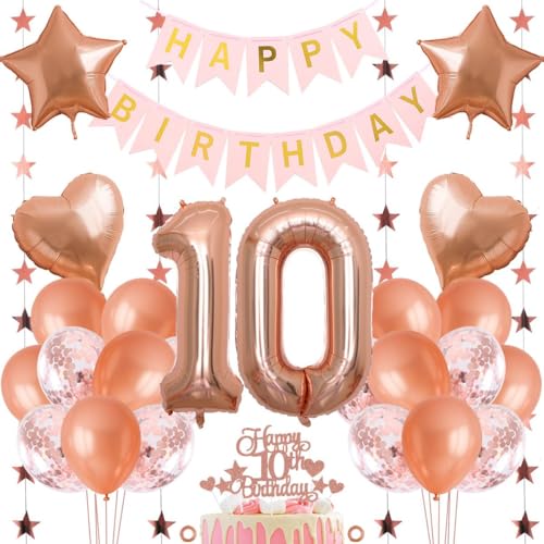 Jxuzh 10. Geburtstag Dekoration Mädchen Deko 10. Geburtstag Mädchen Luftballon 10. Geburtstag Rosegold Geburtstagsdeko 10 Rosegold Happy Birthday 10 Geburtstag Deko 10 Jahr Geburtstag Mädchen 33pcs Jxuzh 10. Geburtstag Dekoration Mädchen Deko 10. Geburtstag Mädchen Luftballon 10. Geburtstag Rosegold Geburtstagsdeko 10 Rosegold Happy Birthday 10 Geburtstag Deko 10 Jahr Geburtstag Mädchen 33pcs von Jxuzh