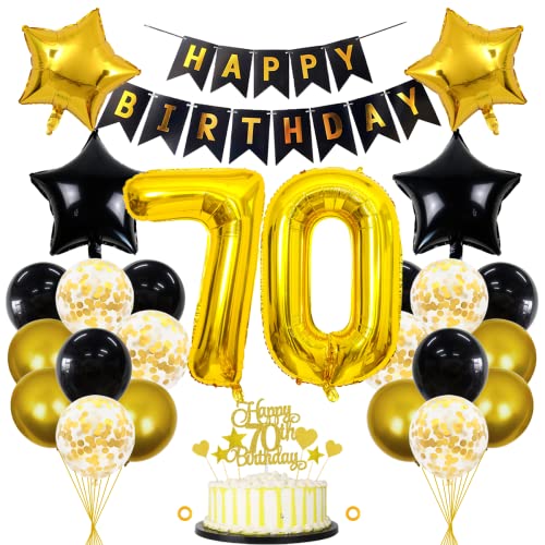 Jxuzh 70. Geburtstag Dekorationen Schwarz Gold Deko 70 Geburtstag Männer 70 Jahre Kindergeburtstag Deko Luftballon 70. Geburtstag Luftballons Girlande 70 Jahre Geburtstagsdeko für frauen männer Jxuzh 70. Geburtstag Dekorationen Schwarz Gold Deko 70 Geburtstag Männer 70 Jahre Kindergeburtstag Deko Luftballon 70. Geburtstag Luftballons Girlande 70 Jahre Geburtstagsdeko für frauen männer von Jxuzh