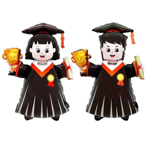 Jxuzh Abschlussfeier Luftballons 2024 Abschlussfeier Party Dekoration Abschluss Deko Set Folienballon Abschlussdekorationen Prüfung Bestanden Deko Abitur Geschenke Abi Deko Abschluss Luftballon Frau von Jxuzh