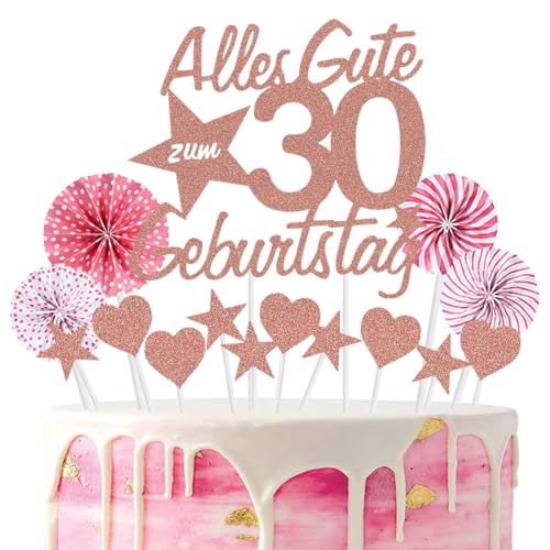 Jxuzh Alles Gute zum Geburtstag Tortendeko 30 Geburtstag Rosegold Junge Mädchen Happy Birthday 30 Glitter Cake Topper 30.kuchendeko Geburtstag Happy 30th Birthday Tortendeko 30 Jahre Geburtstag Kuchen Jxuzh Alles Gute zum Geburtstag Tortendeko 30 Geburtstag Rosegold Junge Mädchen Happy Birthday 30 Glitter Cake Topper 30.kuchendeko Geburtstag Happy 30th Birthday Tortendeko 30 Jahre Geburtstag Kuchen von Jxuzh