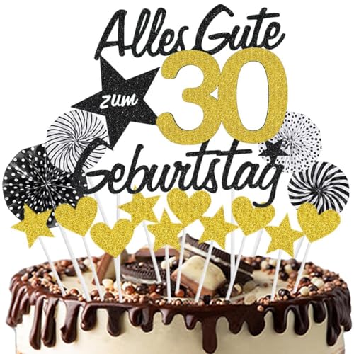 Jxuzh Alles Gute zum Geburtstag Tortendeko 30 Geburtstag Schwarz Gold Junge Mädchen Happy Birthday 30 Glitter Cake Topper 30.kuchendeko Geburtstag Happy 30th Birthday Tortendeko 30 Jahre Geburtstag Ku Jxuzh Alles Gute zum Geburtstag Tortendeko 30 Geburtstag Schwarz Gold Junge Mädchen Happy Birthday 30 Glitter Cake Topper 30.kuchendeko Geburtstag Happy 30th Birthday Tortendeko 30 Jahre Geburtstag Ku von Jxuzh