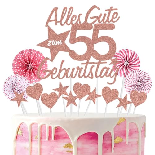 Jxuzh Cake Topper 55 Kuchendeko Geburtstag Rosegold Happy 55.birthday Kuchendeko 55. Geburtstag Tortendeko 55 Rosegold 55. Geburtstag Kuchen Deko 55 Geburtstag Frau Happy Birthday 60 Geburstagstorte Jxuzh Cake Topper 55 Kuchendeko Geburtstag Rosegold Happy 55.birthday Kuchendeko 55. Geburtstag Tortendeko 55 Rosegold 55. Geburtstag Kuchen Deko 55 Geburtstag Frau Happy Birthday 60 Geburstagstorte von Jxuzh
