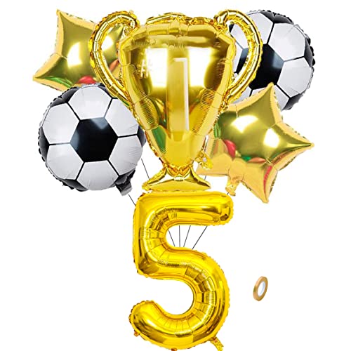 Jxuzh Fussball Geburtstag Fußball Party Deko Zubehör Fußball Geburtstagsdeko Jungen Luftballon 5. Geburtstag Junge Soccer Party Fußball Ballons Deko Stern Ballon Golden Fußballfan Kindergeburtstag Jxuzh Fussball Geburtstag Fußball Party Deko Zubehör Fußball Geburtstagsdeko Jungen Luftballon 5. Geburtstag Junge Soccer Party Fußball Ballons Deko Stern Ballon Golden Fußballfan Kindergeburtstag von Jxuzh