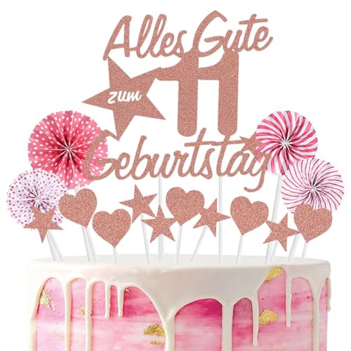 Jxuzh Happy 11th Birthday Tortendeko Rosegold Alles Gute zum Geburtstag 11 Jahre Mädchen Jungen Kuchendeko 11. Geburtstag Kuchen Deko Tortendeko 11 Geburtstag Jungen Tortendeko rosa Für 11 Geburtstag Jxuzh Happy 11th Birthday Tortendeko Rosegold Alles Gute zum Geburtstag 11 Jahre Mädchen Jungen Kuchendeko 11. Geburtstag Kuchen Deko Tortendeko 11 Geburtstag Jungen Tortendeko rosa Für 11 Geburtstag von Jxuzh