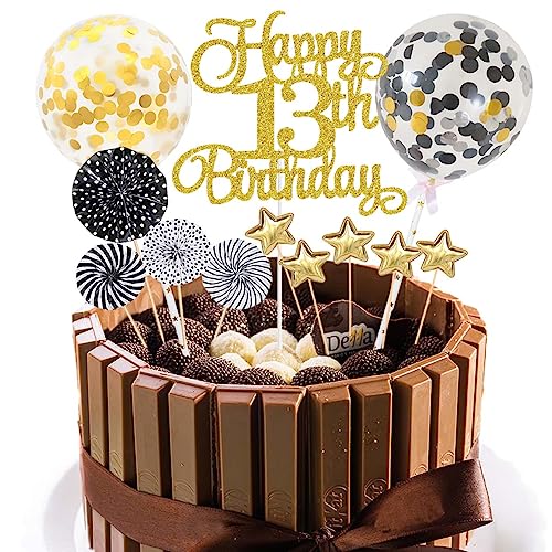 Tortendeko Geburstagstorte Happy Birthday Kuchendeko Schwarz Tortendeko 13 Geburtstag Mädchen Junge Glitter Gold Cake Topper 13 Happy Birthday Kuchen Deko Geburtstag Happy 13th Birthday Torten Deko Tortendeko Geburstagstorte Happy Birthday Kuchendeko Schwarz Tortendeko 13 Geburtstag Mädchen Junge Glitter Gold Cake Topper 13 Happy Birthday Kuchen Deko Geburtstag Happy 13th Birthday Torten Deko von Jxuzh
