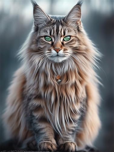Diamond Painting Erwachsene Diamant Painting Bilde Maine Coon 5D Diamond-Painting Basteln Set Kinder Diy Full Drill Mosaikherstellung Bastelset für Living Room Office Wall Round Drill 70x100cm D3022 Diamond Painting Erwachsene Diamant Painting Bilde Maine Coon 5D Diamond-Painting Basteln Set Kinder Diy Full Drill Mosaikherstellung Bastelset für Living Room Office Wall Round Drill 70x100cm D3022 von Jynhbl