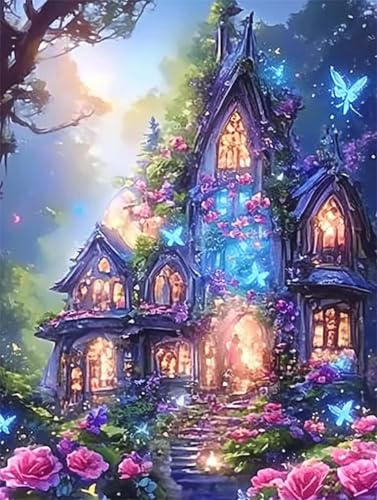 Diamond Painting Erwachsene Diamant Painting Bilde Traumhaus 5D Diamond-Painting Basteln Set Kinder Diy Full Drill Mosaikherstellung Bastelset für Living Room Office Wall Round Drill 50x70cm D2930 Diamond Painting Erwachsene Diamant Painting Bilde Traumhaus 5D Diamond-Painting Basteln Set Kinder Diy Full Drill Mosaikherstellung Bastelset für Living Room Office Wall Round Drill 50x70cm D2930 von Jynhbl
