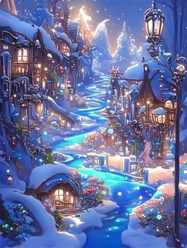 Diamond Painting Erwachsene Diamant Painting Bilde Weihnachtsschneeszene 5D Diamond-Painting Basteln Set Kinder Diy Full Drill Mosaikherstellung für Living Room Office Round Drill 30x40cm D3423 Diamond Painting Erwachsene Diamant Painting Bilde Weihnachtsschneeszene 5D Diamond-Painting Basteln Set Kinder Diy Full Drill Mosaikherstellung für Living Room Office Round Drill 30x40cm D3423 von Jynhbl