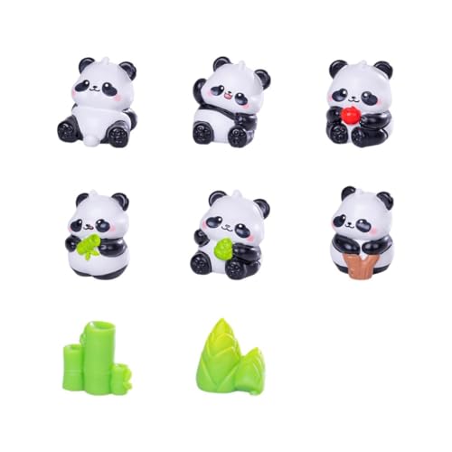 12 Stück Panda Figuren, Mini Panda Figuren, Panda Geburtstagskuchen Topper, Panda Ornamente, niedliche Panda Spielzeug für Zuhause, Garten, Party Gunsten 12 Stück Panda Figuren, Mini Panda Figuren, Panda Geburtstagskuchen Topper, Panda Ornamente, niedliche Panda Spielzeug für Zuhause, Garten, Party Gunsten von JynxtoyZeal